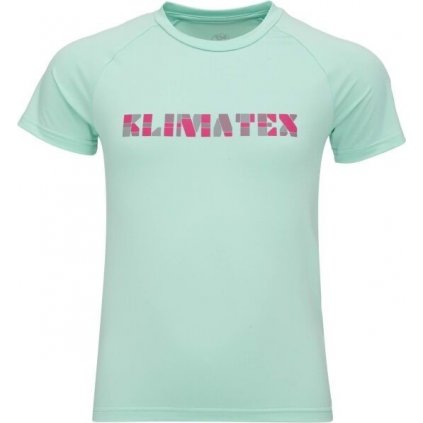 Dětské rychleschnoucí triko KLIMATEX Rizal tyrkysové