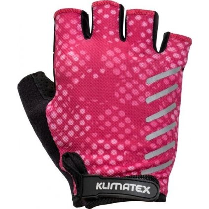 Dámské cyklo rukavice KLIMATEX Arti růžové