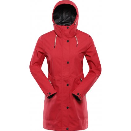 Dámský nepromokavý kabát ALPINE PRO Perfeta červený