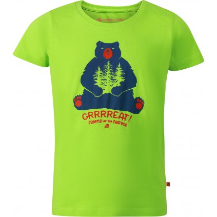 Dětské bavlněné triko ALPINE PRO Termeso zelené