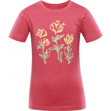 Dětské bavlněné triko ALPINE PRO Bigero červené