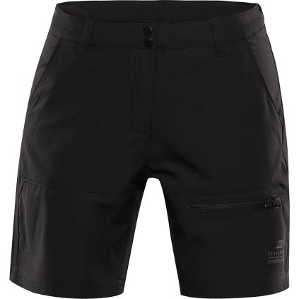 Dámské softshellové šortky ALPINE PRO Baka černé (Velikost 36)
