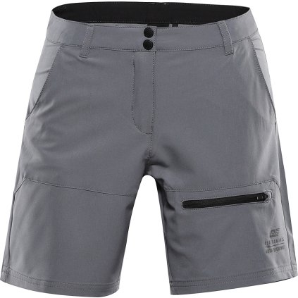 Dámské softshellové šortky ALPINE PRO Baka šedé (Velikost 34)