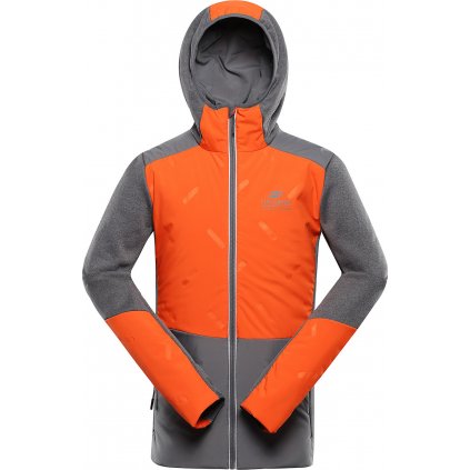 Pánská sportovní mikina ALPINE PRO Gomar oranžová (Velikost L)