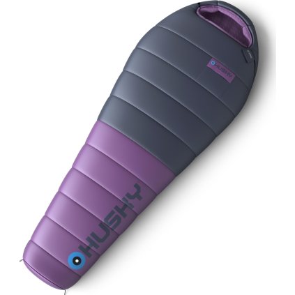 Péřový zimní dámský spacák HUSKY Drape Ladies blue/purple (Velikost OneSize)
