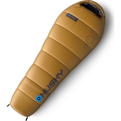 Dětský syntetický třísezónní spacák HUSKY Kids Merlot mustard (Velikost OneSize)
