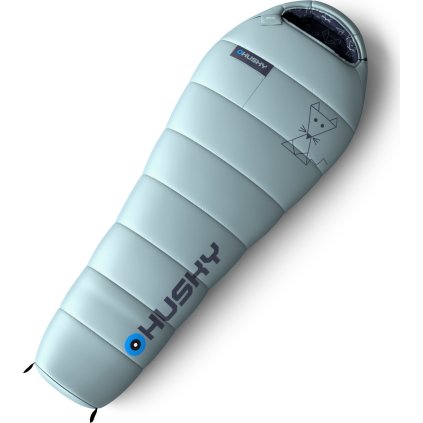 Dětský syntetický třísezónní spacák HUSKY Kids Mystic modrý (Velikost OneSize)