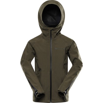 Dětská softshellová bunda ALPINE PRO Jerdo  zelená (Velikost 104-110)