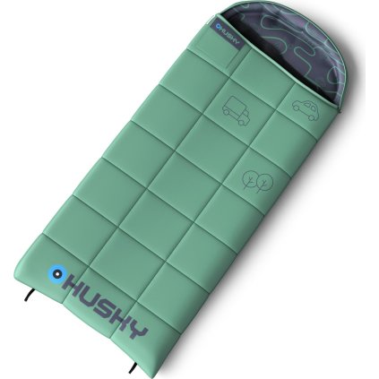 Dětský třísezónní spacák HUSKY Kids Gizmo zelený (Velikost OneSize)
