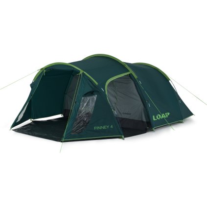 Outdoorový stan LOAP Finney 4 Zelená (Velikost OS)