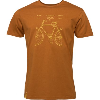 Pánské bavlněné tričko LOAP Bredar hnědé (Velikost L)