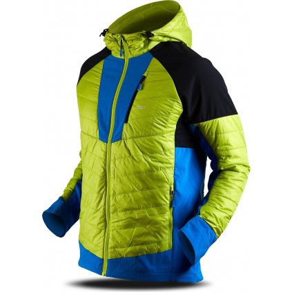 Pánská hybridní bunda TRIMM Marol zelená (Velikost S, Barva lime green/jeans blue)