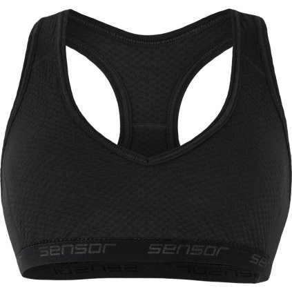 Dámská sportovní podprsenka SENSOR Merino df černá (Velikost S, Barva černá)