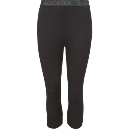 Dámské 3/4 spodky KLIMATEX Vetr Thermocool soft černé (Velikost M)