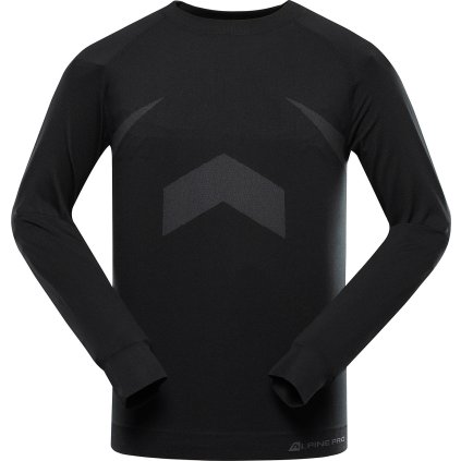 Pánské funkční triko ALPINE PRO Ambos černé (Velikost 54)