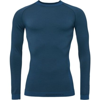 Pánské merino triko KLIMATEX Lamb modré (Velikost S/M)