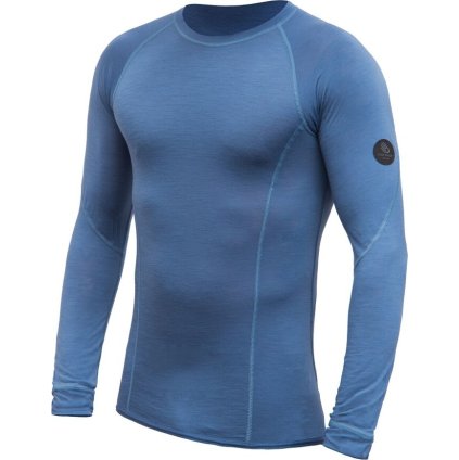Pánské merino triko SENSOR Merino Air modré (Velikost L, Barva modrá)