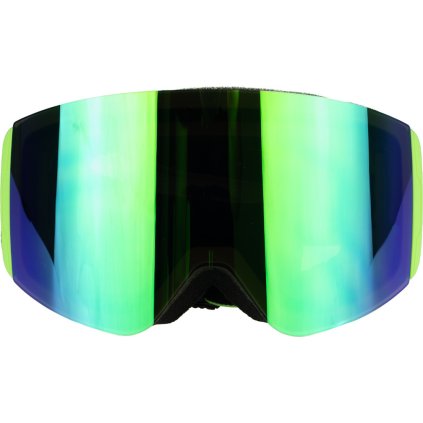 Dětské lyžařské brýle ALPINE PRO Growo zelené (Velikost UNI)