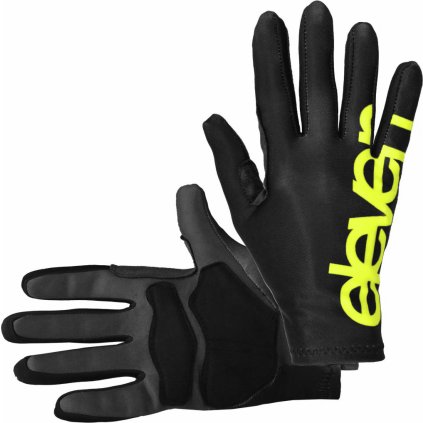 Cyklistické rukavice ELEVEN Long Black Fluo (Velikost L)