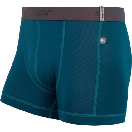 Pánské funkční boxerky SENSOR Coolmax tech modrá (Velikost L, Barva modrá)