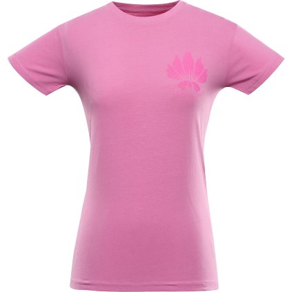 Dámské bavlněné triko ALPINE PRO Sumeka růžové (Velikost 56)