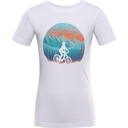 Dětské bavlněné triko ALPINE PRO Dallo 2 bílé (Velikost 104-110)