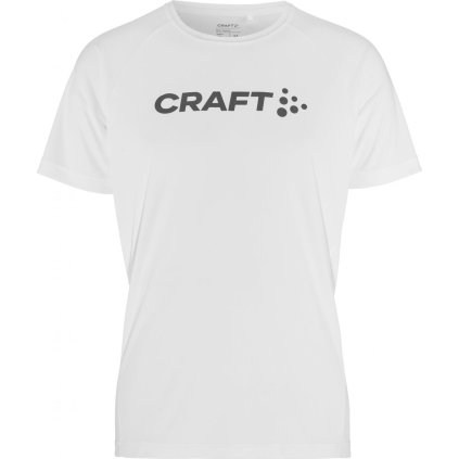 Pánské funkční triko CRAFT CORE Essence Logo - bílá (Velikost S)