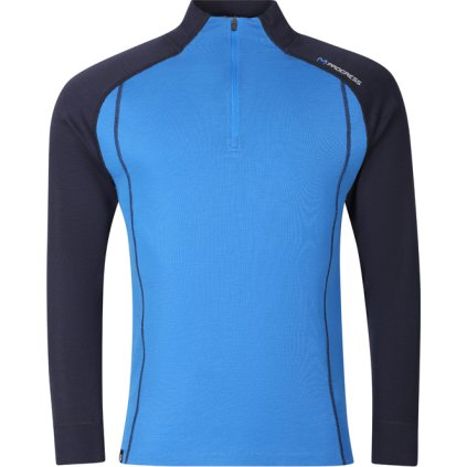 Pánský merino rolák PROGRESS Beakout Man modrý (Velikost M)
