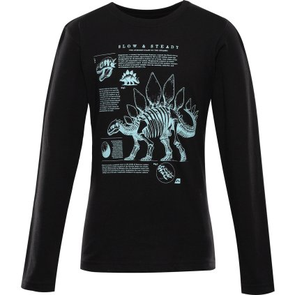 Dětské bavlněné triko ALPINE PRO Ecco 2 černé (Velikost 104-110)