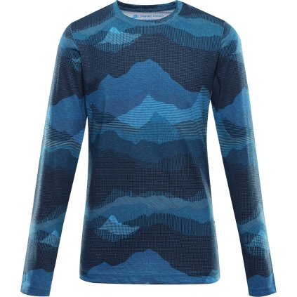 Dětské bavlněné triko ALPINE PRO Ecco 2 modré (Velikost 104-110)