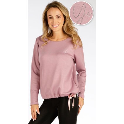 Dámská mikina LITEX s dlouhým rukávem růžová (Velikost S, Barva 710)