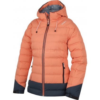 Dámská péřová bunda Fadin L sv. oranžová (Velikost XL)