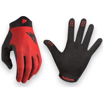 MTB rukavice BLUEGRASS Union červená (Velikost XL, Barva červená)