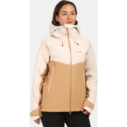 Dámská nepromokavá bunda KILPI Trinity béžová (Velikost 34)
