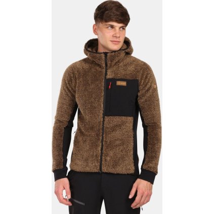 Pánská fleecová mikina KILPI Norka hnědá (Velikost L)