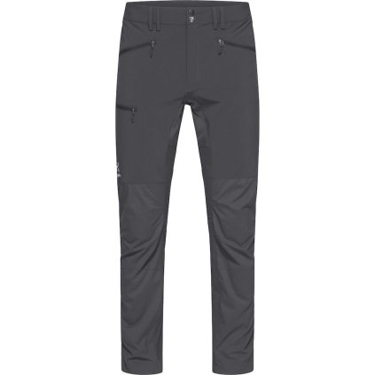 Pánské softshellové kalhoty Haglöfs Lite Slim LONG - tmavě šedá (Velikost 48)
