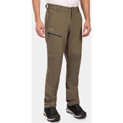 Pánské softshellové kalhoty KILPI Villain zelené (Velikost S Short)