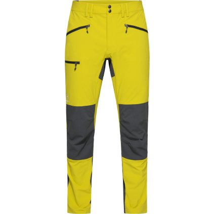 Pánské softshellové kalhoty Haglöfs Mid Slim LONG - zelená/tm.šedá (Velikost 48)