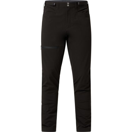 Pánské softshellové kalhoty Haglöfs Front Flex LONG - černá (Velikost 46)