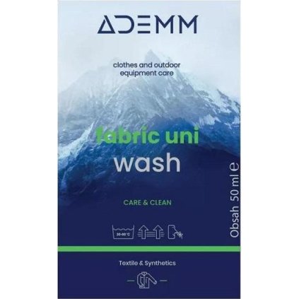Prací prášek ADEMM Fabric Uni Wash 50 ml (Velikost 50 ml)