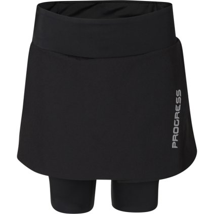 Dámská cyklistická sukně PROGRESS Vuelta Skirt černá (Velikost S)