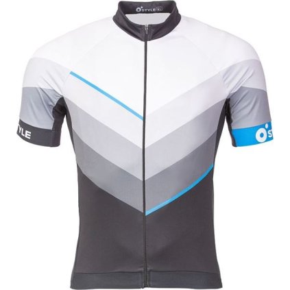 Pánský cyklodres O'STYLE Line race šedý (Velikost 3XL)