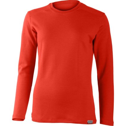 Dámská merino mikina LASTING Lota červená (Velikost S)