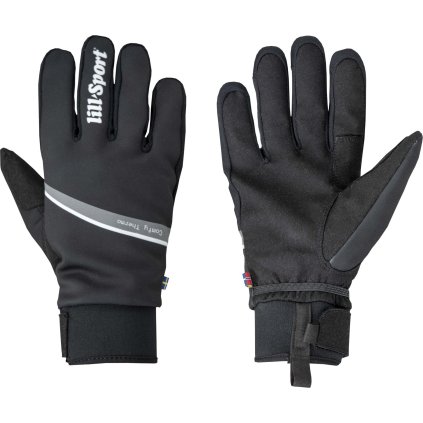 Zateplené rukavice LILL-SPORT Comfy Thermo - černá (Velikost 6)