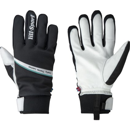 Zateplené rukavice LILL-SPORT Comfy Thermo Leather - černá (Velikost 7)