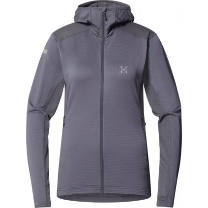 Dámská technická mikina Haglöfs L.I.M Mid Multi Hood - tmavě šedá (Velikost S)