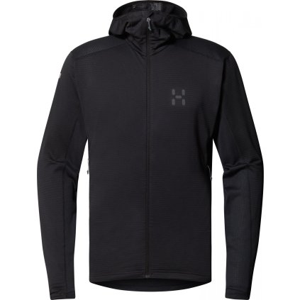 Pánská technická mikina Haglöfs L.I.M Mid Multi Hood - černá (Velikost S)