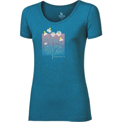 Dámské bambusové triko PROGRESS Sasa Camomile petrol (Velikost S)