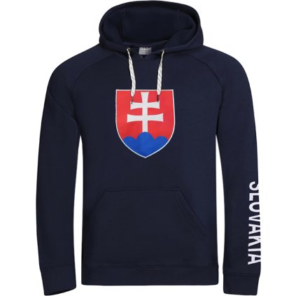 Pánská tepláková mikina PROGRESS SK Hoody Man tm.modrá (Velikost S)