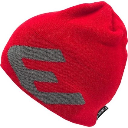 Zimní pletená čepice PROGRESS Slimmer červená (Velikost uni)